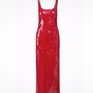 NWT STAUD red sequin dress